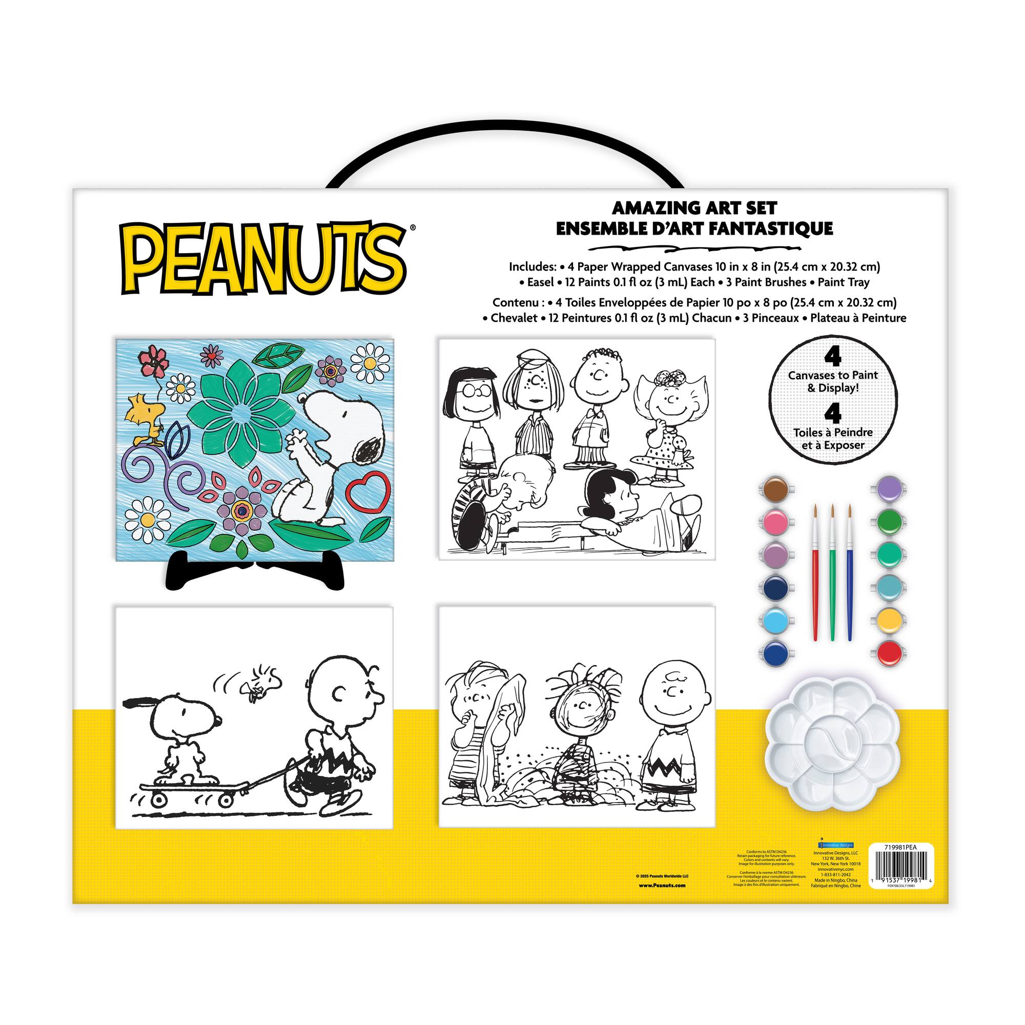 Peanuts® Paint Your Own Figurine & Amazing Artist Set Gift Bundle